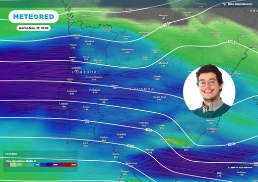 Previs&atilde;o de chuva: Alfredo Gra&ccedil;a surpreendido com o rio atmosf&eacute;rico que liga Portugal &agrave;s Cara&iacute;bas