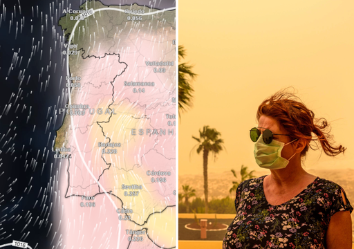 Previs&atilde;o de chuva de lama: as poeiras afetar&atilde;o Portugal continental at&eacute; s&aacute;bado, 25 de abril