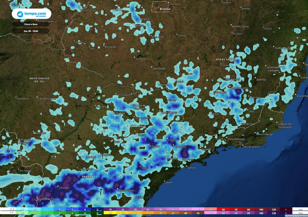 alerta de tempo severo São Paulo Minas Gerais alerta de tempo severo São Paulo Minas Gerais
