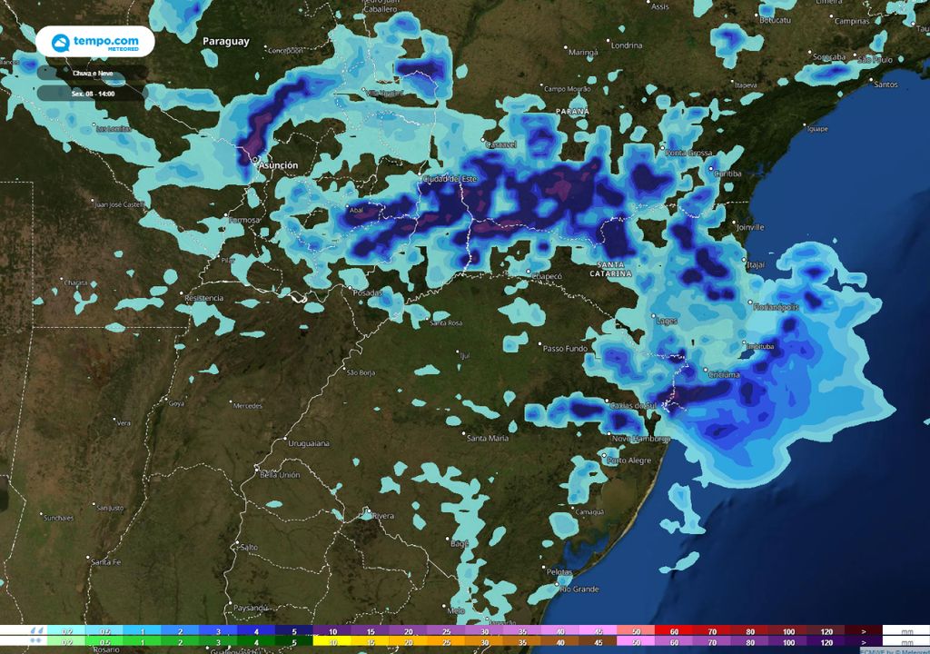 alerta tempo severo no Paraná e em Santa Catarina alerta tempo severo no Paraná e em Santa Catarina