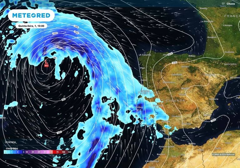 Previs&atilde;o do tempo para a passagem de ano muda radicalmente: modelo europeu prev&ecirc; chuva; eis os locais afetados