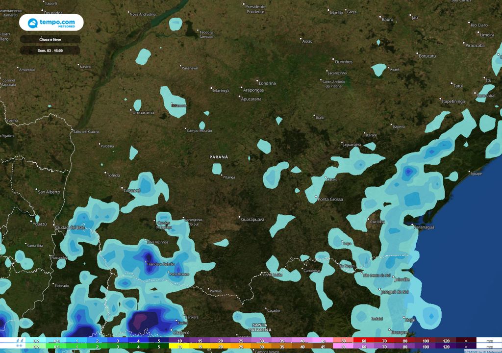 previsão do tempo Paraná