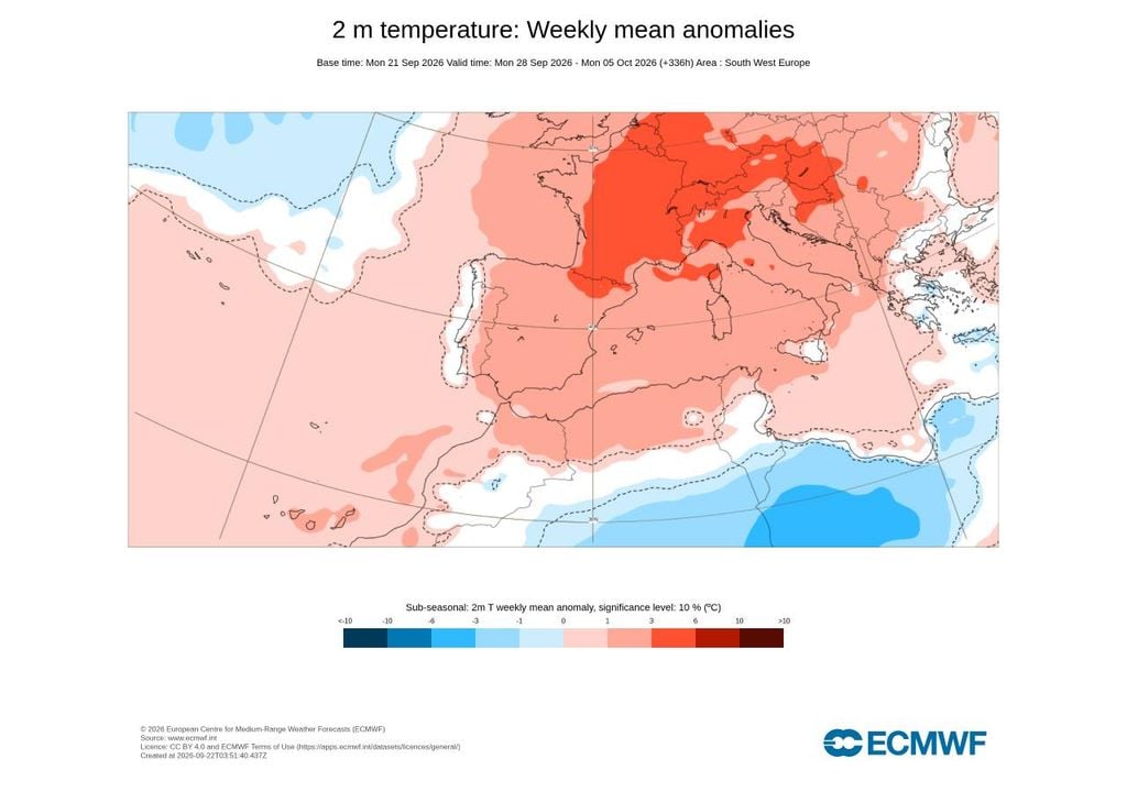 Tudo indica que outubro será tendencialmente mais quente do que o normal, especialmente nos primeiros dias, período para o qual se perspetivam temperaturas entre 1 e 3 ºC acima do normal.