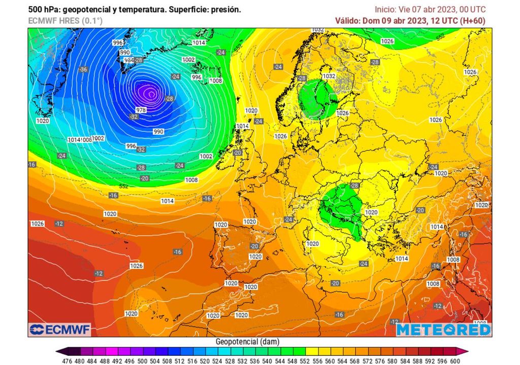 mapa de altura 500 hPa mapa de altura 500 hPa