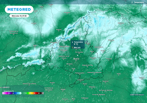 Previsión de 0 ºC en la ciudad de Madrid el 19 de noviembre: atención a lo que llegará después