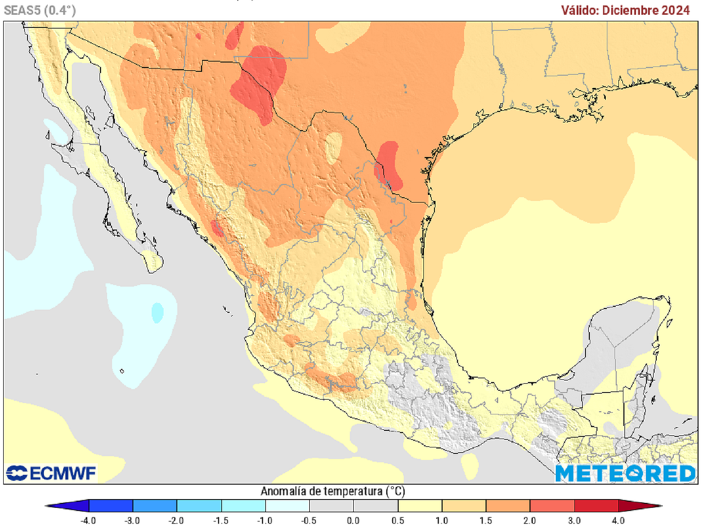 Anomalías de temperaturas en grados Celsius Anomalías de temperaturas en grados Celsius