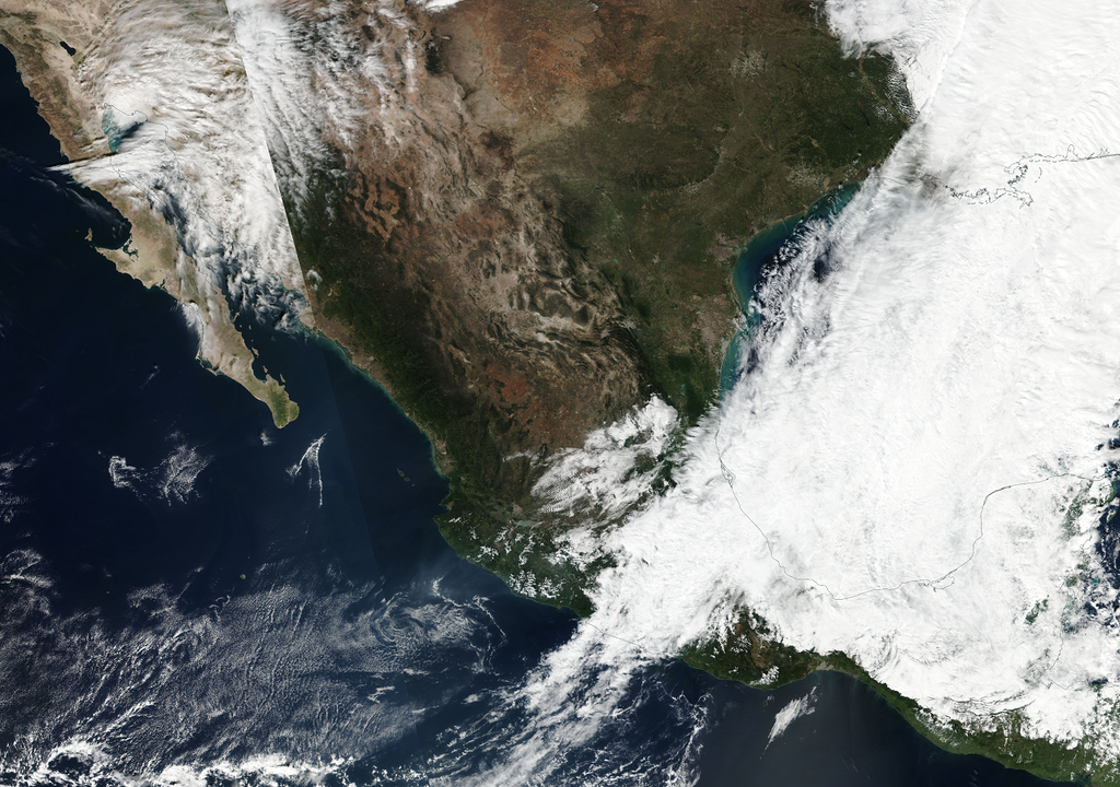 Imagen de satélite 14 de noviembre de 2018. NASA NOAA