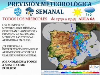 Previsión meteorológica semanal