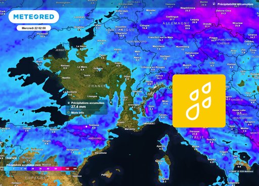 Pr&eacute;visions &eacute;tonnantes de pluie en France jusqu'au 26 avril : quelles r&eacute;gions seront les plus arros&eacute;es ?