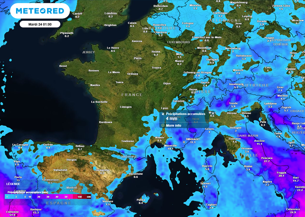 Ces prochains jours s'annoncent secs, sauf dans le sud-est où une faible instabilité est attendue.