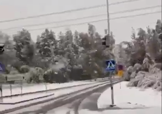 Prima neve fra Finlandia e Russia, accumuli fino a 15 cm: i video