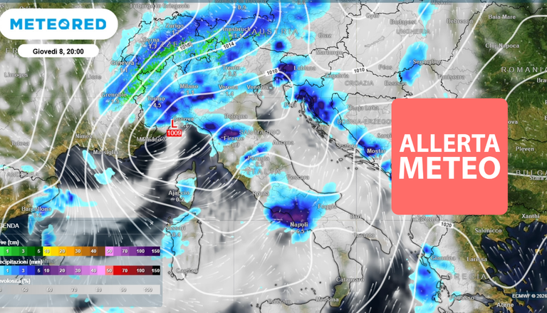 Allerta meteo in 12 regioni per la prima tempesta d'autunno sull'Italia: "oltre 100 mm di pioggia su Napoli"