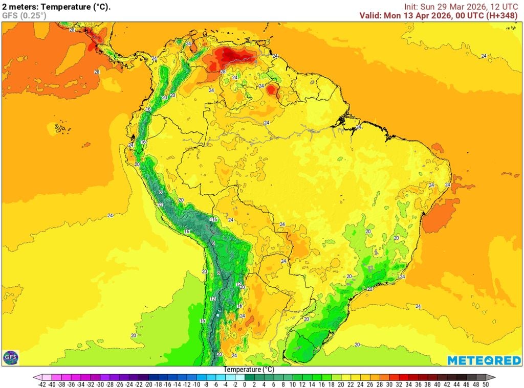 Temperaturas na noite do dia 12 e madruagada do dia 13 de abril traz a ideia de frio mais intenso no Sul e no Sudeste.