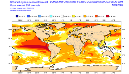 Super El Ni&ntilde;o &agrave; vista: nova previs&atilde;o do ECMWF traz cen&aacute;rio de evento muito intenso