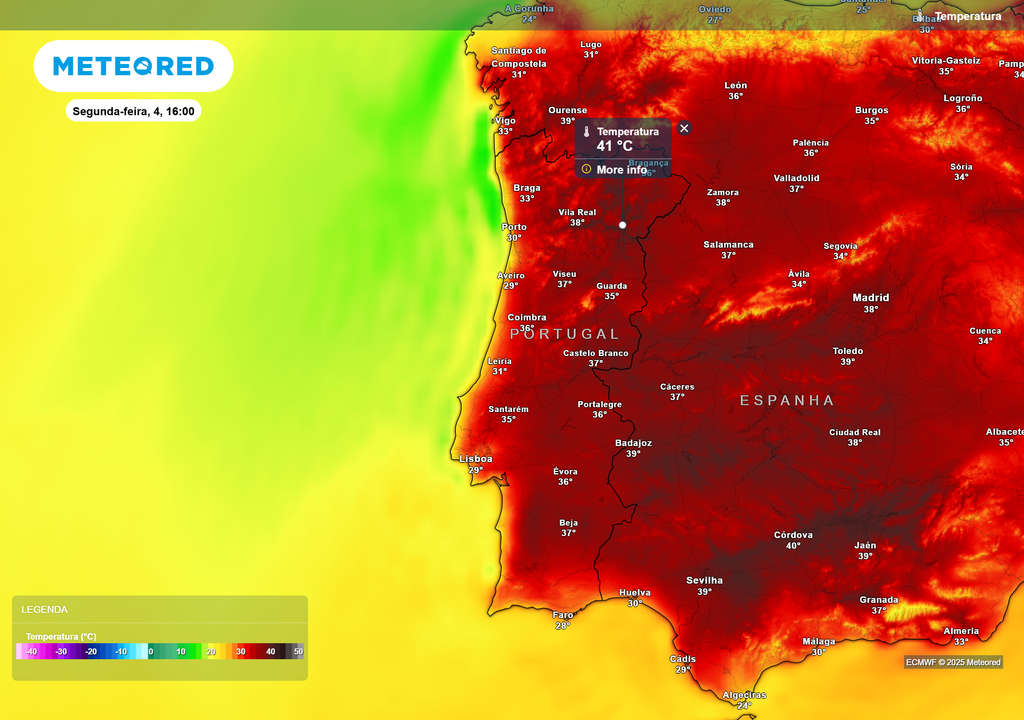 temperatura do ar à superfície temperatura do ar à superfície