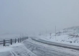 Primeiro nevão outonal cobre de branco a Serra da Estrela: veja as imagens!