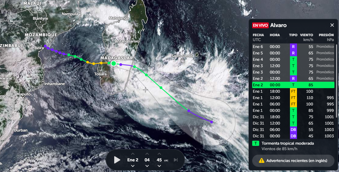 El primer ciclón tropical del año 2024 está dejando tiempo adverso en