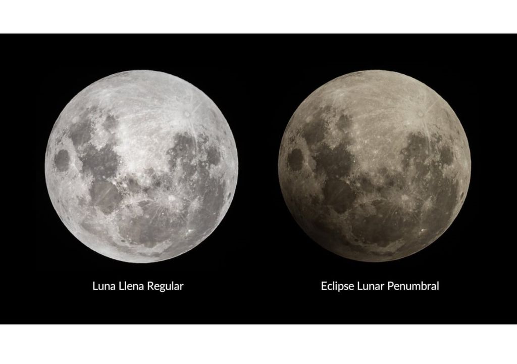 Luna Llena y eclipse lunar penumbral