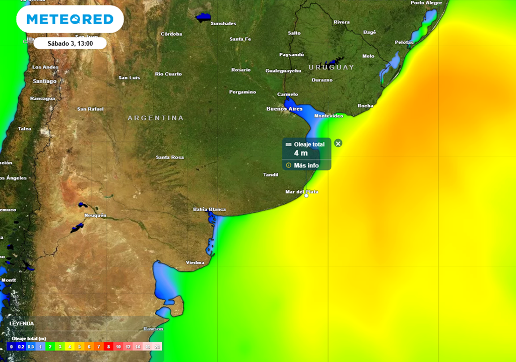 crecida del mar y Río de la Plata 3 de enero del 2026