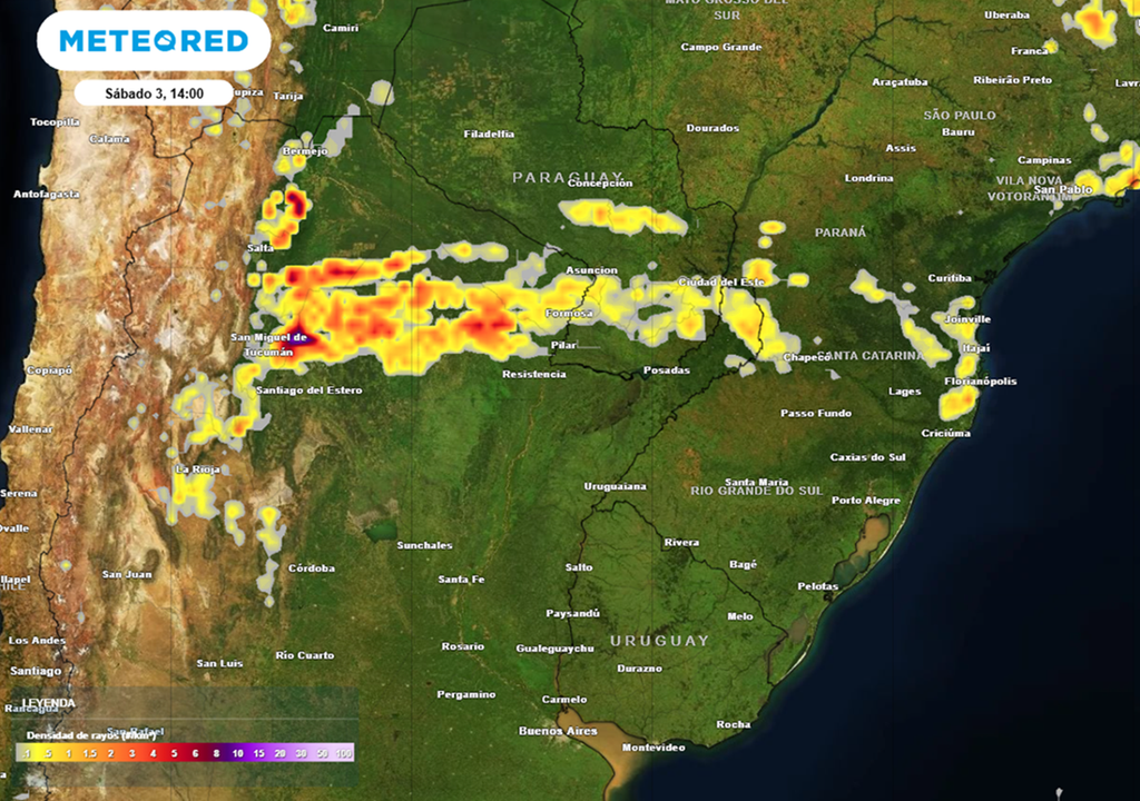 alerta por tormentas en el norte del pais este sábado 3 de enero del 2026