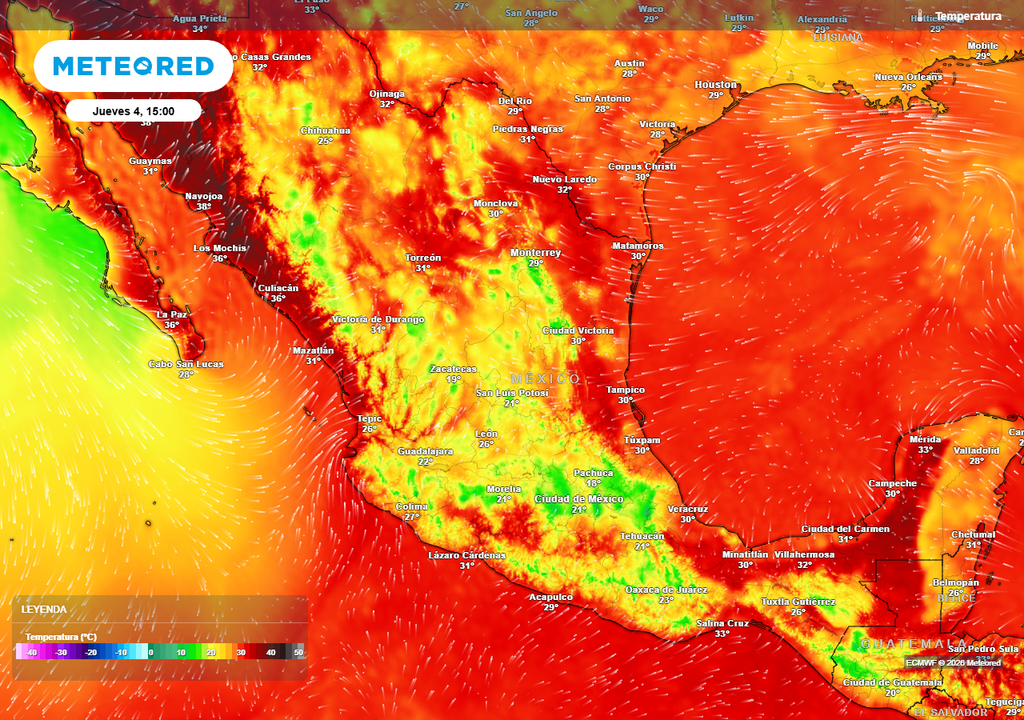 El calor disminuirá en general, siendo más fresco a lo largo del Altiplano con 20-25 °C, mientras en costas será menos caluroso. Más de 40 °C en el pacífico y noroeste.