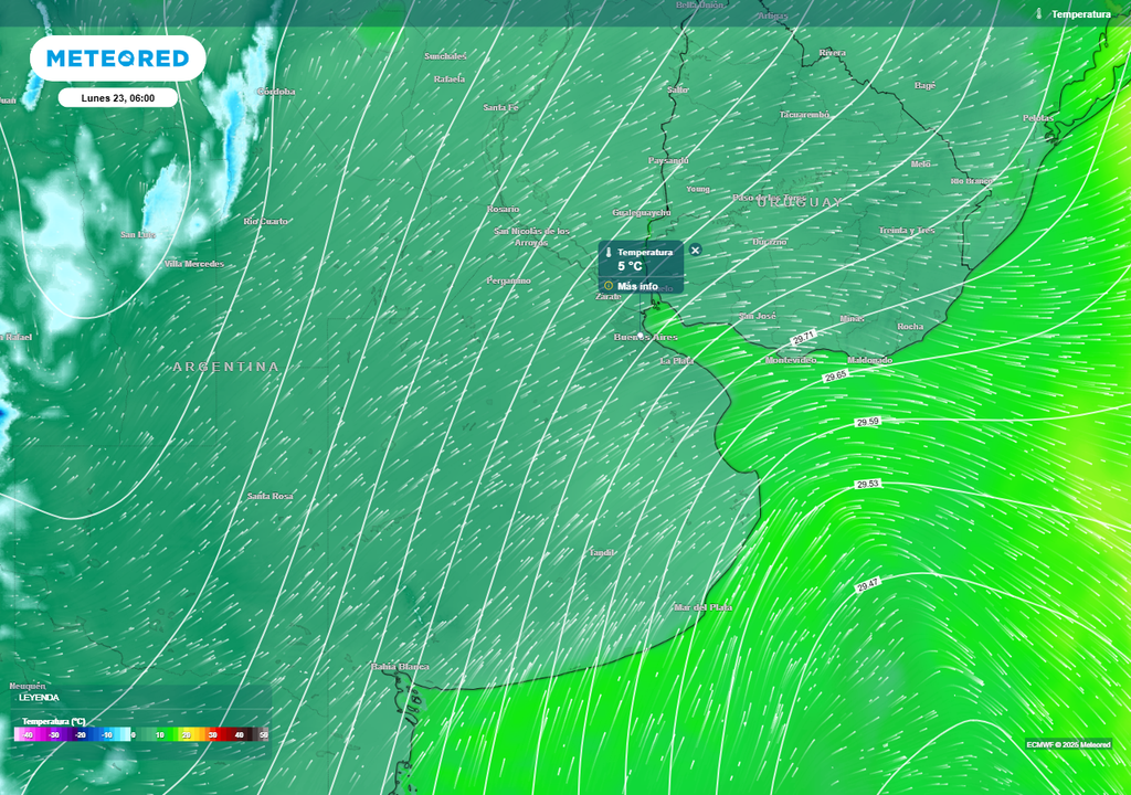 Tiempo en Argentina: el frío polar llegará con temperaturas bajo cero y ambiente invernal desde el domingo
