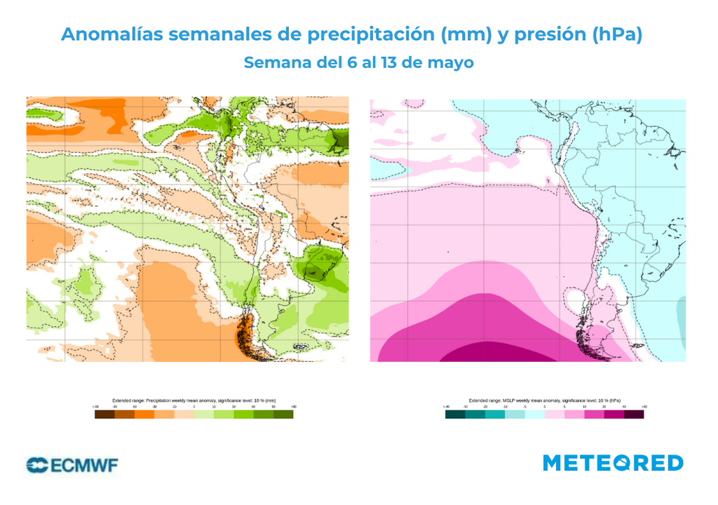 mapas de anomalías de precipitación y presión. mapas de anomalías de precipitación y presión.