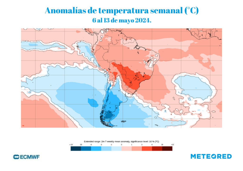 mapa de anomalía de temperatura. mapa de anomalía de temperatura.