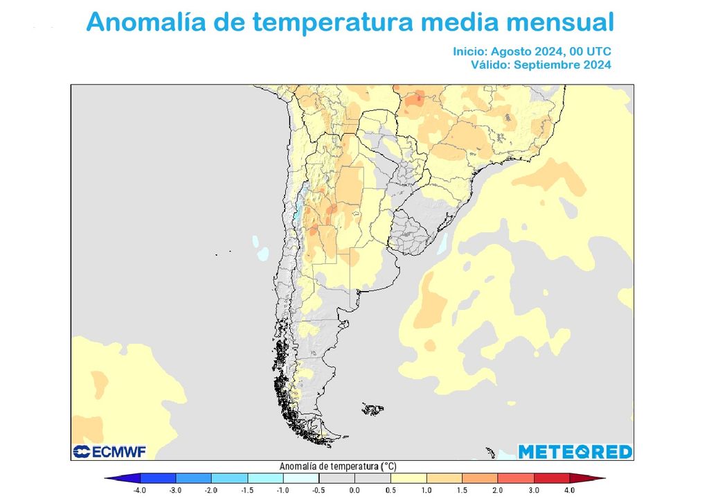 Anomalía temperatura ECMWF