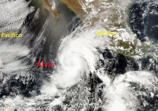 La primera tormenta tropical Alvin de 2025 se ha formado en el Pacífico Oriental frente a las costas de México