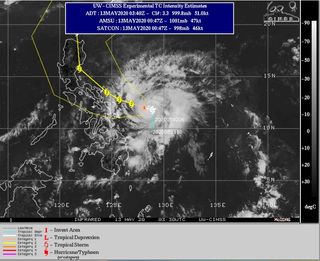 Primera tormenta tropical en el hemisferio norte: Vongfong