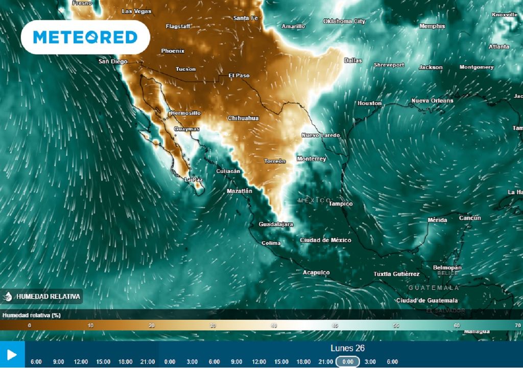 Modelo ECMWF - Humedad relativa % Modelo ECMWF - Humedad relativa %