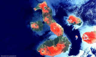Proba-V ve las Islas Galápagos