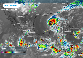 Probabilidad de torbellinos y tornados al noreste de México por el frente frío número 8