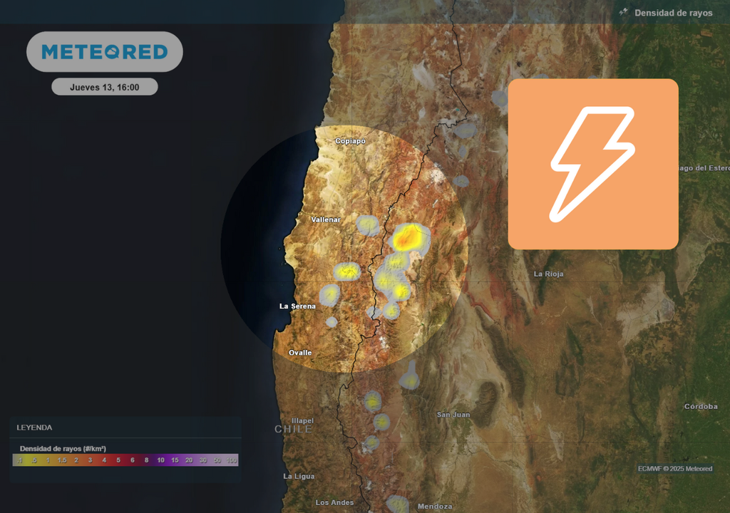 mapa de densidad de rayos e ícono.