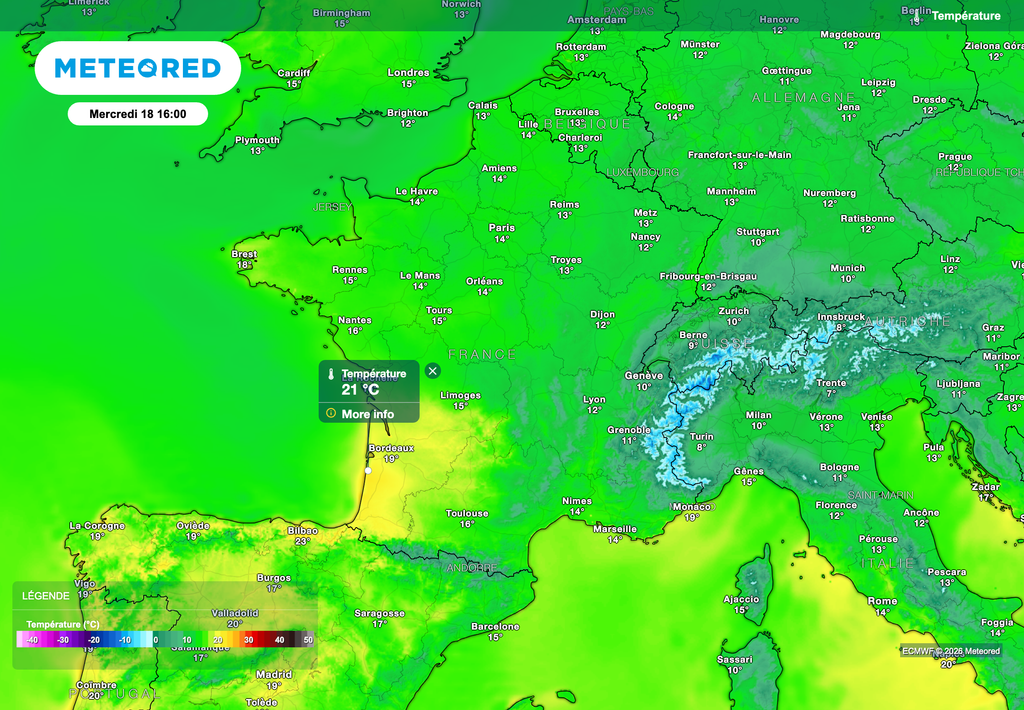 La douceur sera plus marquée en prenant la direction de la moitié ouest.
