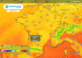 Prochaines heures en France : la chute des températures prévue cet après-midi va-t-elle se poursuivre et s'amplifier ?