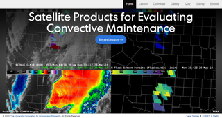 Productos satélite para evaluar el mantenimiento convectivo