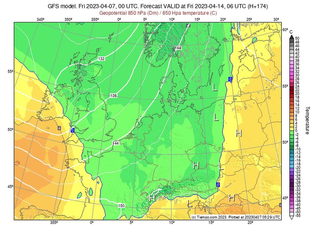 kaltluft , deutschland, April