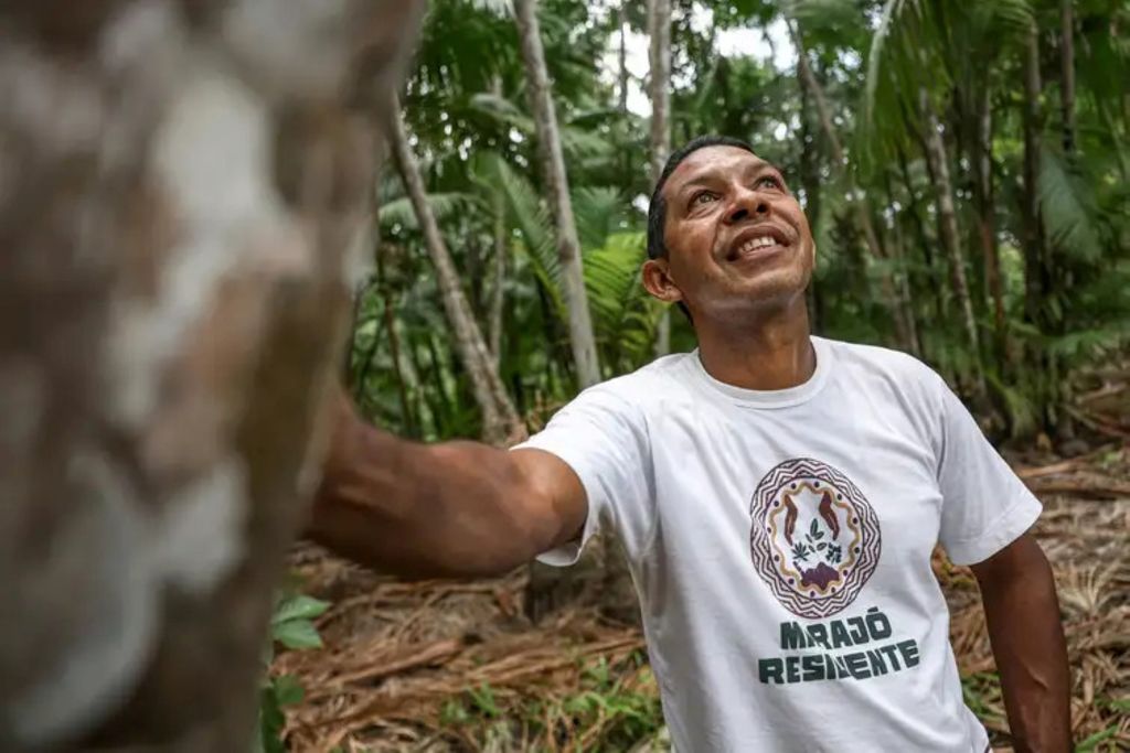 Ronildo Pacheco é responsável por implementar o plantio de açaí e outras árvores frutíferas em sistema de agrofloresta - Foto Marcelo Camargo/Agência Brasil Ronildo Pacheco é responsável por implementar o plantio de açaí e outras árvores frutíferas em sistema de agrofloresta - Foto Marcelo Camargo/Agência Brasil
