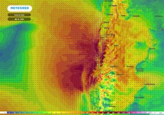 Sistema de baja presión llega con temporal de viento, lluvias y marejadas