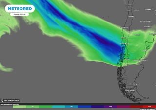 Sistema frontal con río atmosférico intenso e isoterma cero alta dejará lluvias abundantes en el sur de Chile