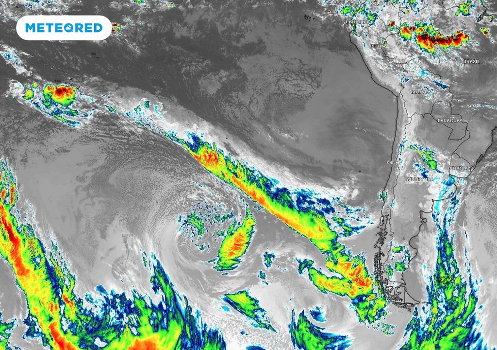 imagen satelital; sistema frontal; Chile