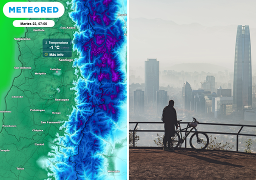 Pronostican m&iacute;nimas bajo cero y m&aacute;ximas sobre 20 &deg;C en Santiago y la RM: &iquest;podr&iacute;a llover esta semana?