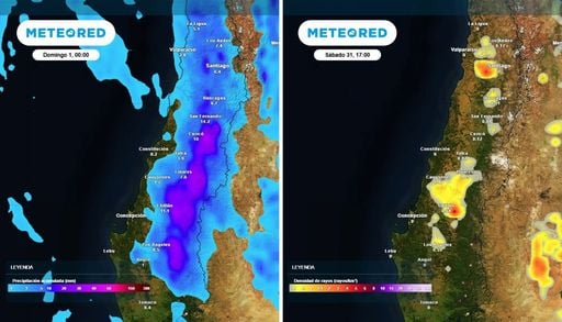 Lluvias y tormentas el&eacute;ctricas vuelven a Santiago en Halloween: estas zonas recibir&aacute;n hasta 12 mm