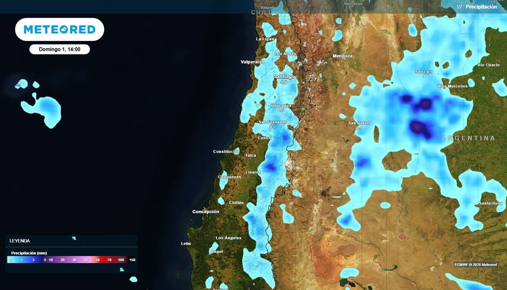 Noviembre iniciará con precipitaciones débiles en la zona central.