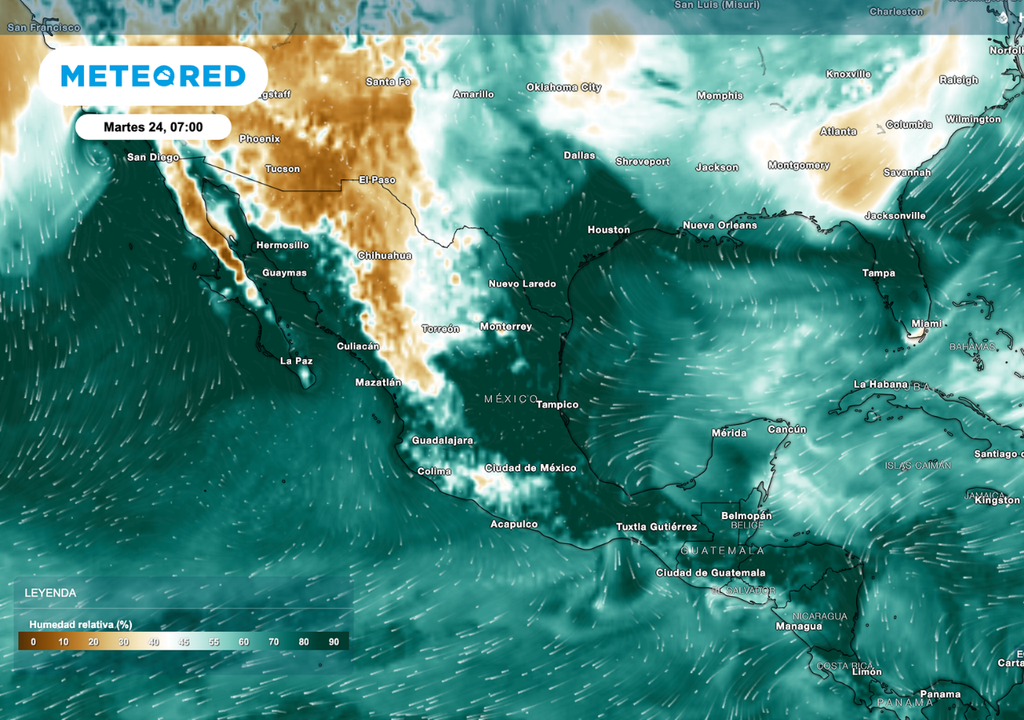 La alta humedad en el Sur y el Golfo favorecerá a diferentes cultivos, pero incrementará el riesgo de enfermedades en café, cacao y cítricos.