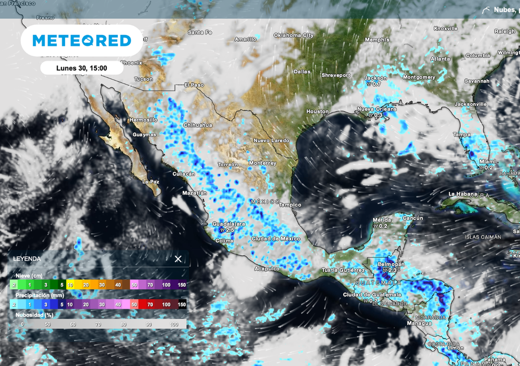 Lluvias dispersas de 5 a 25 mm favorecen la humedad en el Bajío y Sur, pero aún son insuficientes para siembras uniformes de temporal.