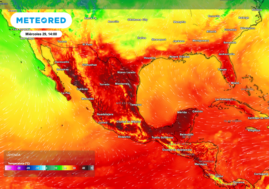 Gran parte del país está bajo un calor extremo, lo que aumenta la evapotranspiración, causa estrés en los cultivos y reduce la productividad del ganado.