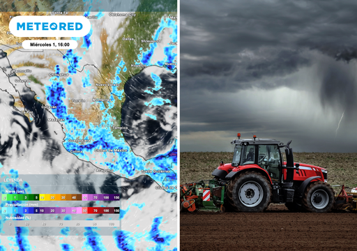 Pron&oacute;stico agrometeorol&oacute;gico semanal para M&eacute;xico: llega torment&oacute;n con granizo y calor, el campo entra en alerta